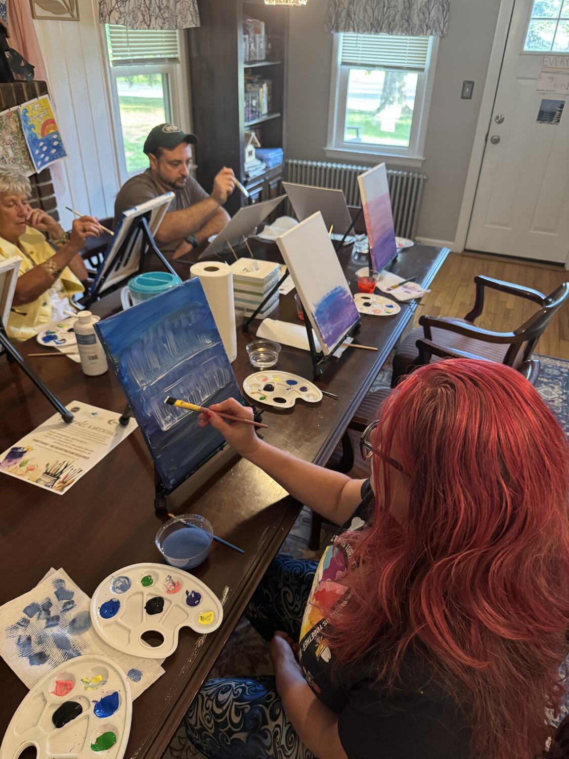 A Bravaura painting and drawing lesson in progress